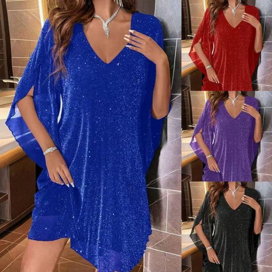 Sequins Mid-length Women's Casual Dress