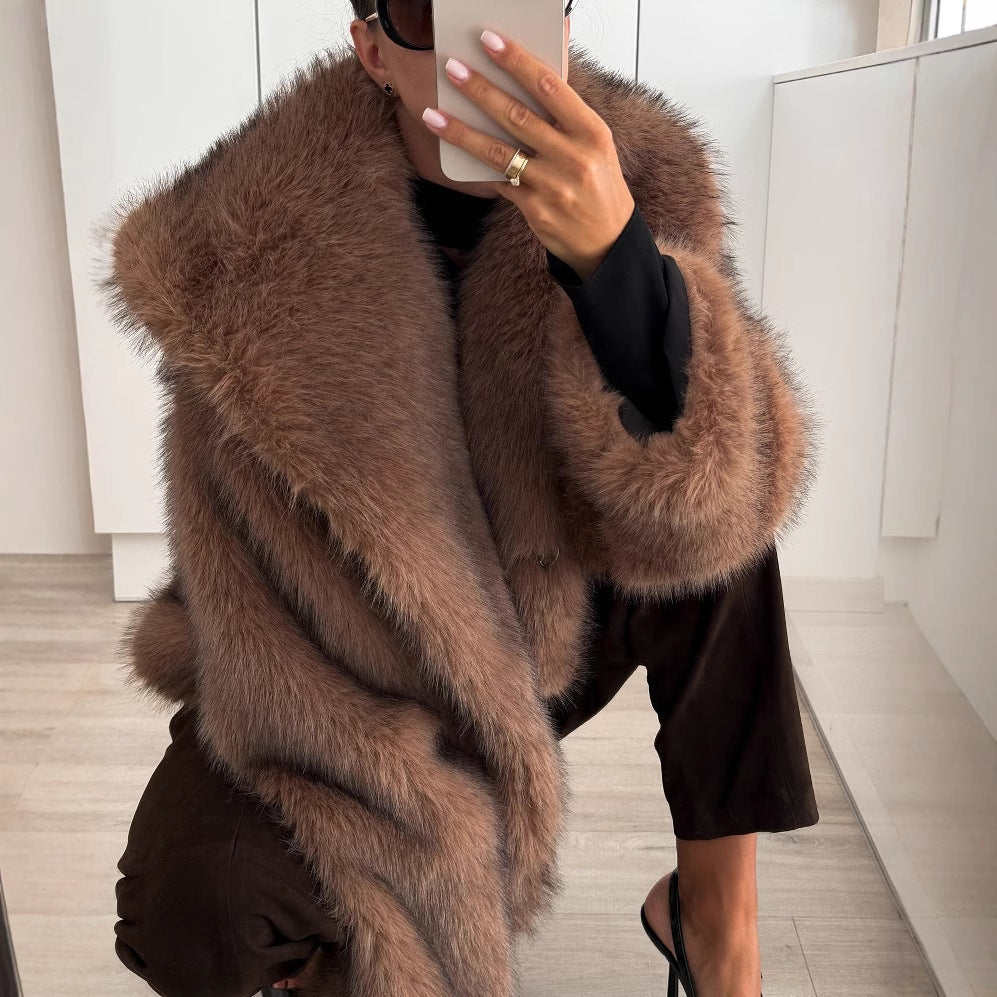 Coat Fur Women's Clothing