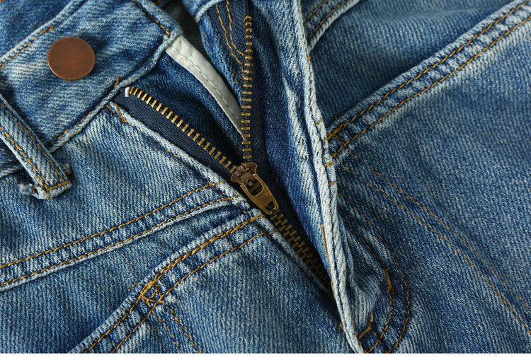 Damen Loose Retro blue Jeans