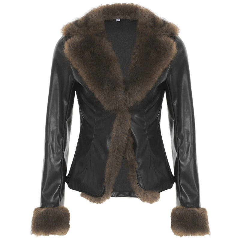 American Damen Ledermantel