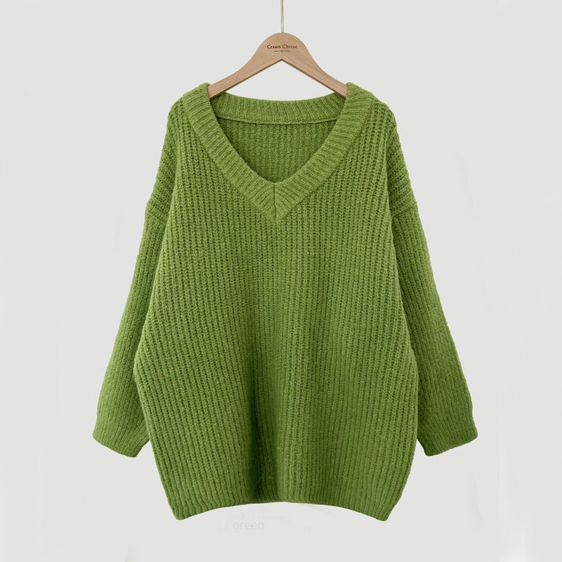 Long-sleeved Knitted Top For Women