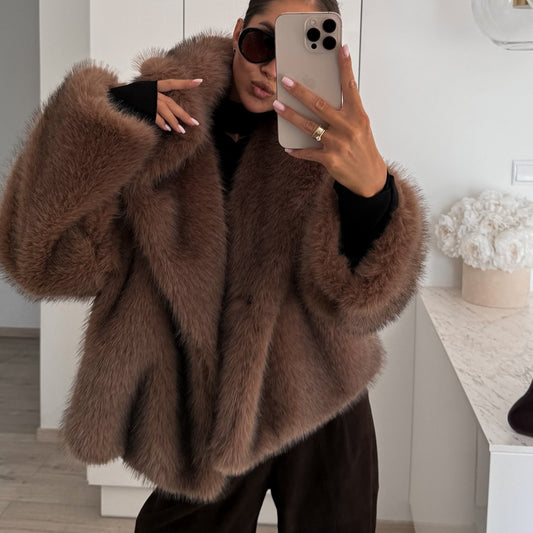 Coat Fur Women's Clothing