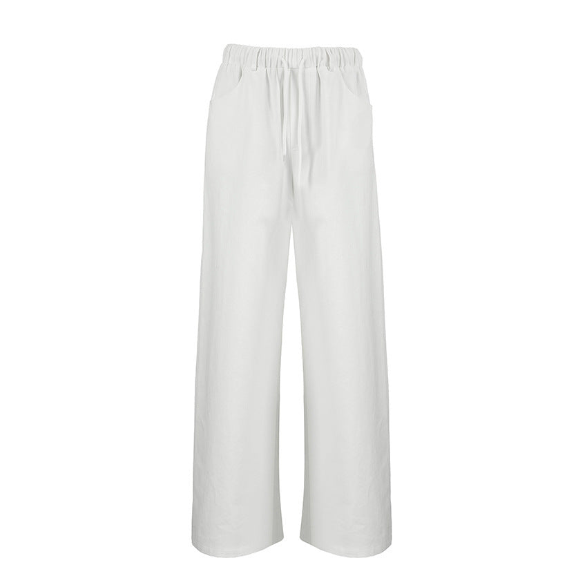 White Pure Cotton Pants